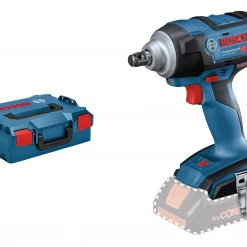 Bosch Bleu Clé à Choc Sans Fil 06019D8201 Boulonneuse GDS 18V-300 Solo L-Boxx