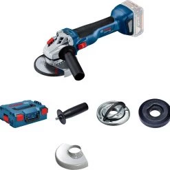 Bosch Bleu Meuleuse Sans Fil 06019J4003 Meuleuse Angulaire GWS 18V-10 Solo L-BOXX