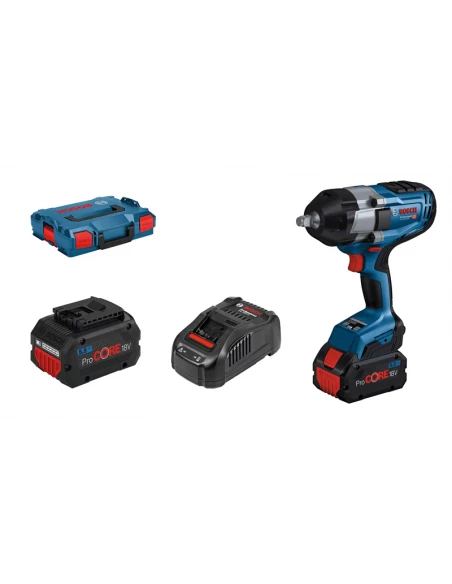 Bosch Bleu Clé à Choc Sans Fil 06019J8303 Boulonneuse 18V 5.5Ah GDS 18V-1000 L-Boxx 1 Bosch Bleu Clé à Choc Sans Fil 06019J8303 Boulonneuse 18V 5.5Ah GDS 18V-1000 L-Boxx