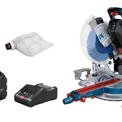 Bosch Bleu Scie Sans Fil 0601B43001 Scie Radiale GCM 18V-305 GDC 12Ah