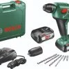 Bosch Vert Marteau Perforateur Sans Fil 0603952327 Uneo Maxx Perceuse Sans Fil 18 Volt 2.5 Ah Li-ion