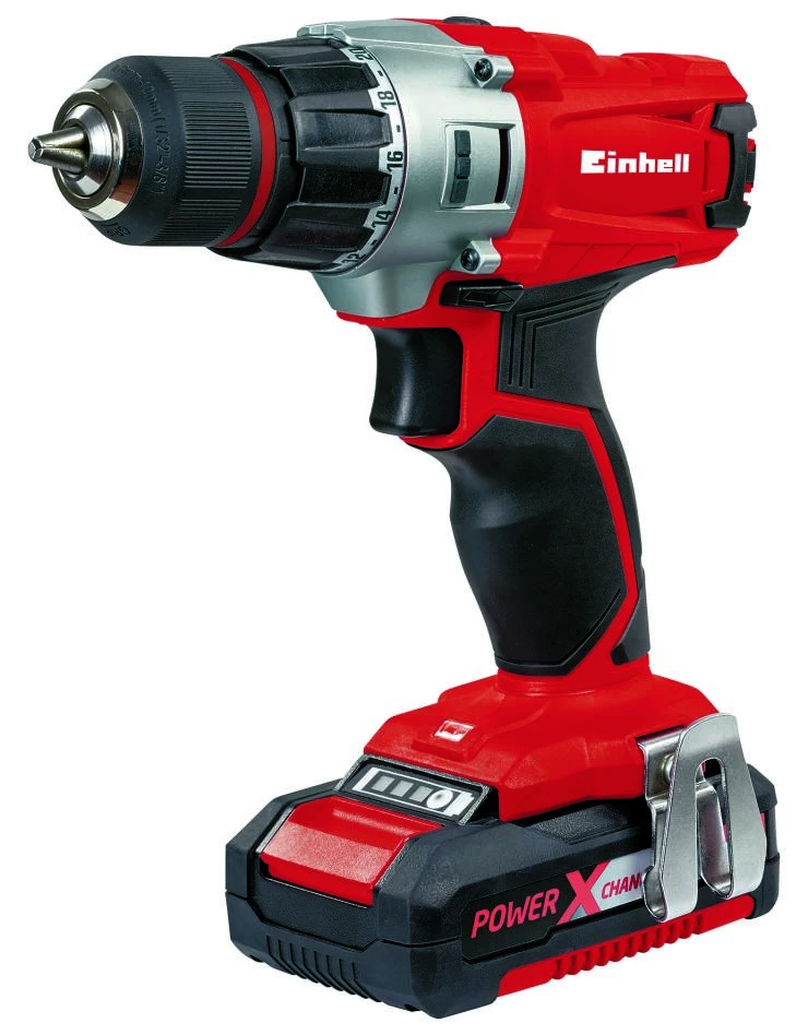 Einhell Perceuse Sans Fil 4513830 TE-CD 18/2 Li Kit Perceuse/Visseuse Sans Fil 18 Volt 1.5 Ah Li-ion 3 Einhell Perceuse Sans Fil 4513830 TE-CD 18/2 Li Kit Perceuse/Visseuse Sans Fil 18 Volt 1.5 Ah Li-ion – Image 3