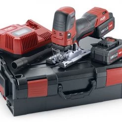 Flex-tools Scie Sans Fil 489778 JS 18.0-EC/5.0 Set Accu-Dcouple Saw 18V 5.0Ah Li-Ion