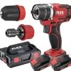 Flex-tools Perceuse Visseuse Sans Fil 501484 PD 2G 10.8-EC/2.5 Set - Marteau Perforateur Sans Fil 10.8V 2.5Ah En L-Boxx