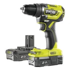 Ryobi 5133003733 R18DD5-220S Perceuse Sans Fil 18 Volt 2.0 Ah Li-ion