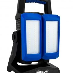Eurolux Lampe De Chantier Sans Fil 55.102.50 Lampe à Accu-building Twin-Spot 4500