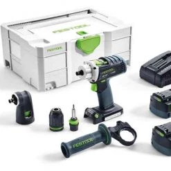 Festool Perceuse Sans Fil 574697 DRC18/4 Li 5,2-Set Perceuse-visseuse Sans Fil
