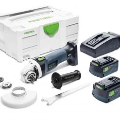 Festool Meuleuse Sans Fil 577241 AGC 18-125 Meuleuse D'angle à Entraînement Automatique 5,2 EBI-Plus
