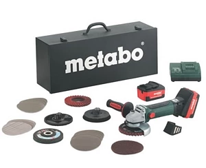Metabo Meuleuse Sans Fil 600174880 W18LTX Set Inox Meuleuse à Batterie 18 Volts 5.2Ah Li-Ion 1 Metabo Meuleuse Sans Fil 600174880 W18LTX Set Inox Meuleuse à Batterie 18 Volts 5.2Ah Li-Ion