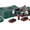 Metabo Marteau Perforateur Sans Fil 600210930 KHA 18 LTX Marteau Sans Fil SDS-Plus 18V 3 X 3,5Ah LiHD Metaloc