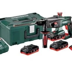 Metabo Marteau Perforateur Sans Fil 600210930 KHA 18 LTX Marteau Sans Fil SDS-Plus 18V 3 X 3,5Ah LiHD Metaloc