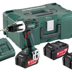 Metabo Perceuse Visseuse Sans Fil 602103960 SB 18 LT Perceuse à Percussion Sans Fil 18 Volt 4,0 Ah Li-Ion