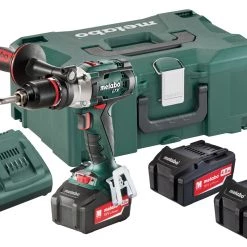 Metabo Perceuse Visseuse Sans Fil 602192960 SB18LTX Impuls Perceuse à Percussion Sans Fil 18 Volt 4,0 Ah Li-Ion