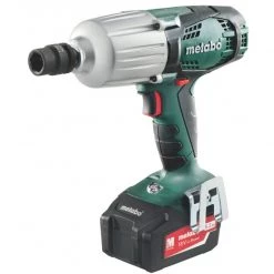 Metabo Clé à Choc Sans Fil 602198650 SSW18LTX600 Visseuse à Choc Sans Fil 18V 5,2Ah Li-Ion 600Nm