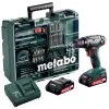 Metabo Perceuse Sans Fil 602207880 BS 18 Set Perceuse-visseuse Sans Fil 18 Volt 2.0 AH Li-ion