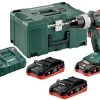 Metabo Perceuse Sans Fil 602325930 BS 18 LT BL Perceuse-Visseuse Sans Fil 18V 3 X 3,5Ah LiHD Metaloc