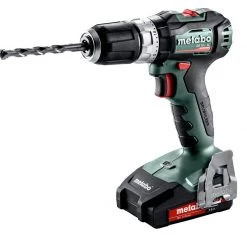 Metabo Perceuse Visseuse Sans Fil 602331500 Perceuse à Percussion Sans Fil SB 18 L BL 18 Volt 2.0 Ah Li-ion
