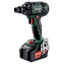 Metabo Clé à Choc Sans Fil 602395650 SSW18LTX 300 BL Clé à Chocs à Batterie 18V 5.2Ah Li-Ion