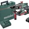 Metabo 685083000 Combo Set 2.3.218V 2,0Ah Li-Ion - BS18 Perceuse Sans Fil + KHA18LTX Marteau Sans Fil