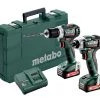 Metabo 685168000 COMBO SET 2.7.3 Perceuse Sans Fil BS12BL + Tournevis à Chocs SSD12BL 12V 2.0Ah Li-Ion