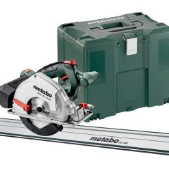Metabo Scie Sans Fil 691114000 MKS 18 LTX 58 FS SET Scie Circulaire Sans Fil Pour Métal 18V Excl. Batteries Et Chargeur En MetaLoc + Rail De Guidage FS 160