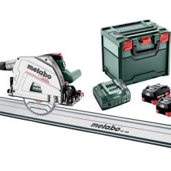 Metabo 691172810 KT 18 LTX 66 BL Scie Sans Fil 18V 8.0Ah LiHD En Métabox + Rail De Guidage FS160