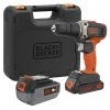 Black & Decker Perceuse Visseuse Sans Fil BCD003MEM2K-QW Batterie Marteau 18 Volt 1x 2.0 Ah/4.0Ah Li-ion