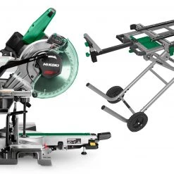 HIKOKI Scie Sans Fil C3610DRAW4WZ Scie Accu Multivolt 255mm 36V Hors Batteries Et Chargeur + Train De Roulement