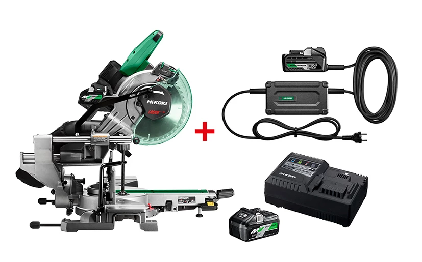 HIKOKI Scie Sans Fil C3610DRAWAPZ Scie Accu Multivolt 255mm 36V 4.0Ah Li-Ion + Alimentation ET36AW0Z 1 HIKOKI Scie Sans Fil C3610DRAWAPZ Scie Accu Multivolt 255mm 36V 4.0Ah Li-Ion + Alimentation ET36AW0Z