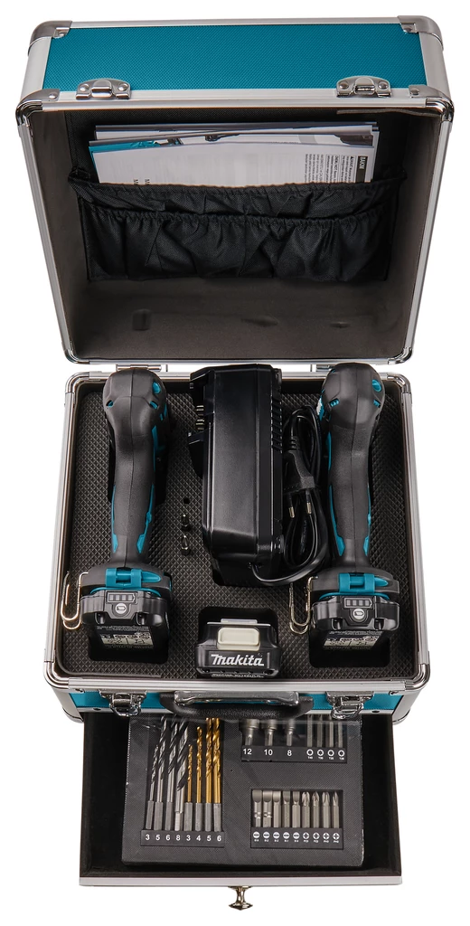 Makita Set CLX228SAX2 Ensemble Combiné - Perceuse Sans Fil HP333 + Perceuse à Percussion TD110 12V 2.0Ah Li-Ion 2 Makita Set CLX228SAX2 Ensemble Combiné - Perceuse Sans Fil HP333 + Perceuse à Percussion TD110 12V 2.0Ah Li-Ion – Image 2