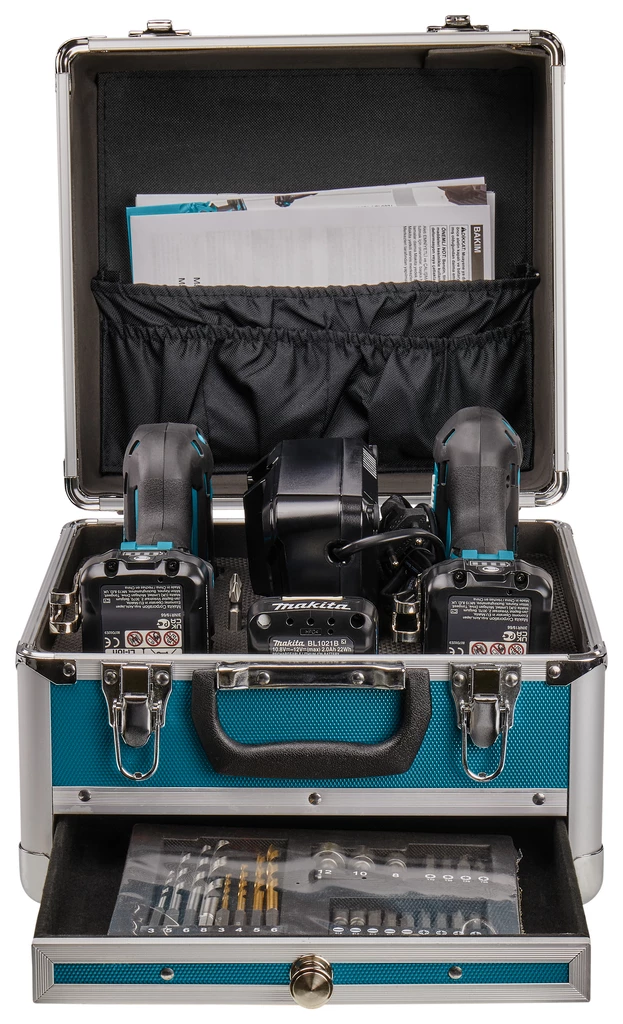 Makita Set CLX228SAX2 Ensemble Combiné - Perceuse Sans Fil HP333 + Perceuse à Percussion TD110 12V 2.0Ah Li-Ion 3 Makita Set CLX228SAX2 Ensemble Combiné - Perceuse Sans Fil HP333 + Perceuse à Percussion TD110 12V 2.0Ah Li-Ion – Image 3
