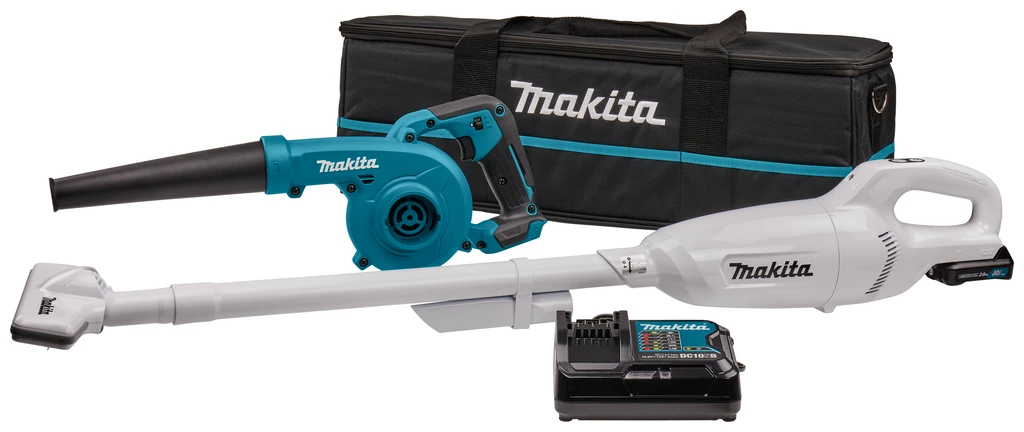 Makita Set CLX245SAX1 Ensemble Combiné - Aspirateur Sans Fil CL108FDZW + Souffleur Sans Fil UB100D 12V 2.0Ah Li-Ion 1 Makita Set CLX245SAX1 Ensemble Combiné - Aspirateur Sans Fil CL108FDZW + Souffleur Sans Fil UB100D 12V 2.0Ah Li-Ion
