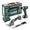 Metabo COMBO SET 2.3.2 Perceuse Sans Fil BS 12 + Cisaille à Gazon SGS 12 Q 12V 2.0Ah Li-Ion 685188000
