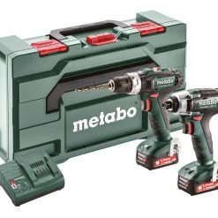 Metabo COMBO SET 2.7.2 Perceuse Sans Fil SB 12 + Tournevis à Chocs SSD12BL 12V 2.0Ah Li-Ion 685167000