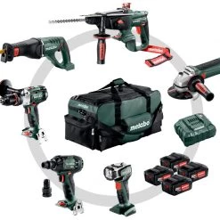 Metabo Combo Set 6.1 18V 4.0Ah - 5 Machines + Lampe 691008000