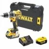 DeWalt Perceuse Sans Fil DCD792P2B-QW Perceuse Visseuse Compact XR 18V 5Ah Li-Ion Brushless TOOLCONNECT - 2 Batteries - Coffret STAK