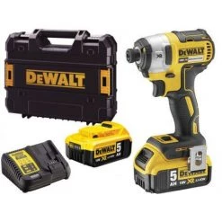 DeWalt Visseuse à Choc Sans Fil DCF887P2-QW Clé à Chocs BRUSHLESS 18V 5.0Ah Li-Ion En TSTAK