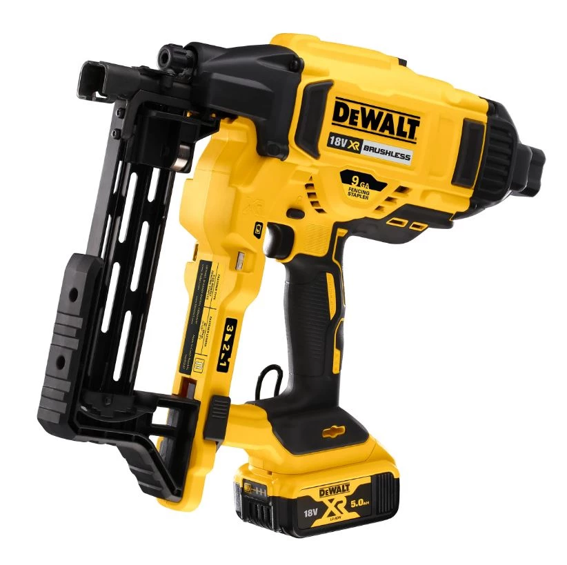 DeWalt Cloueur Sans Fil DCFS950P2-QW DCFS950P2 18V 5.0 Ah XR Accu Fence Tackler 9GA - 40/45/50 Mm 1 DeWalt Cloueur Sans Fil DCFS950P2-QW DCFS950P2 18V 5.0 Ah XR Accu Fence Tackler 9GA - 40/45/50 Mm