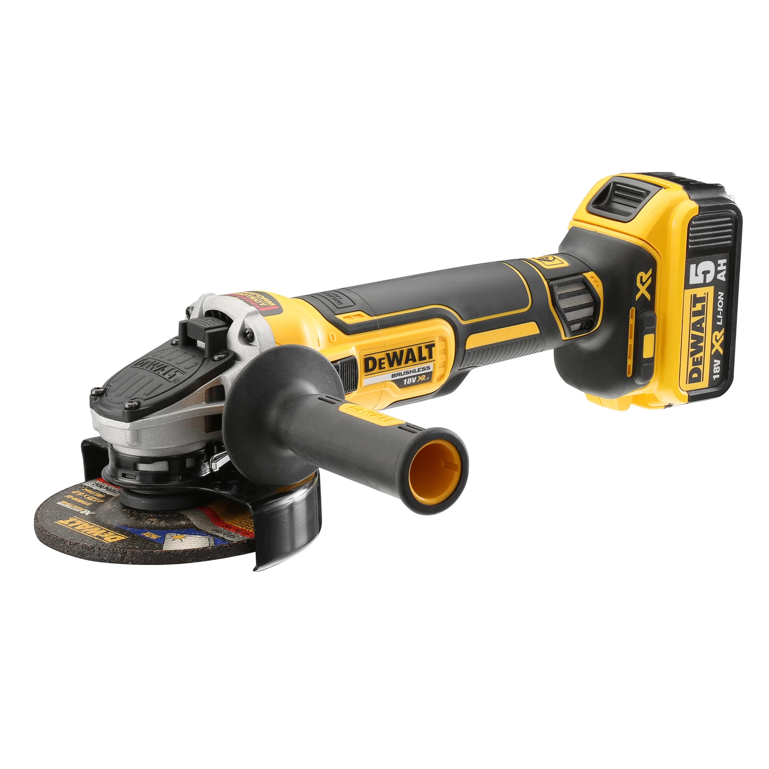 DeWalt Meuleuse Sans Fil DCG405P2-QW Meuleuse D'angle Sans Fil XR 125 Mm 18V 5.0 Ah Dans TSTAK 2 DeWalt Meuleuse Sans Fil DCG405P2-QW Meuleuse D'angle Sans Fil XR 125 Mm 18V 5.0 Ah Dans TSTAK – Image 2