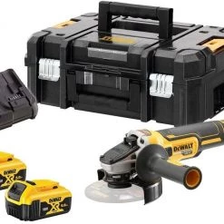 DeWalt Meuleuse Sans Fil DCG405P2-QW Meuleuse D'angle Sans Fil XR 125 Mm 18V 5.0 Ah Dans TSTAK
