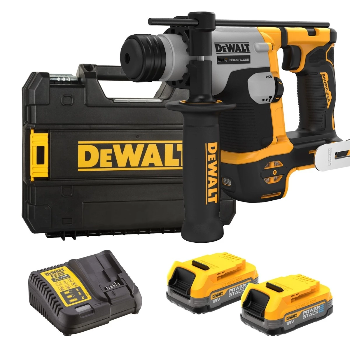 DeWalt Marteau Perforateur Sans Fil DCH172E2T-QW Marteau Sans Fil SDS Plus 18 Volt XR PowerStack 1 DeWalt Marteau Perforateur Sans Fil DCH172E2T-QW Marteau Sans Fil SDS Plus 18 Volt XR PowerStack
