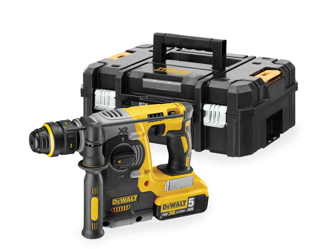 DeWalt Marteau Perforateur Sans Fil DCH274P2T-QW Marteau Combi Sans Fil De 18 Volts 5.0 AH + Mandrin à Changement Rapide 1 DeWalt Marteau Perforateur Sans Fil DCH274P2T-QW Marteau Combi Sans Fil De 18 Volts 5.0 AH + Mandrin à Changement Rapide