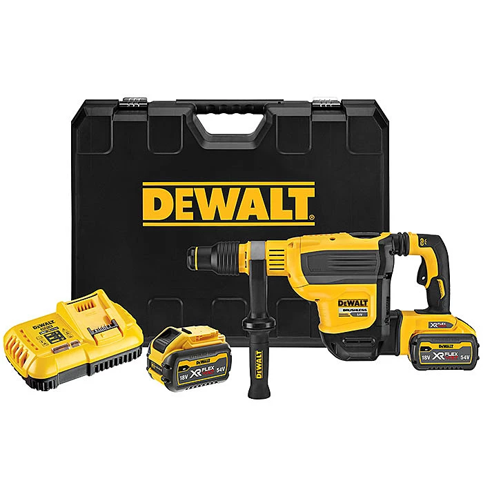 DeWalt Marteau Perforateur Sans Fil DCH614X2-QW Marteau Combiné FlexVolt Accu SDS-Max 54V 9.0Ah Li-Ion 1 DeWalt Marteau Perforateur Sans Fil DCH614X2-QW Marteau Combiné FlexVolt Accu SDS-Max 54V 9.0Ah Li-Ion