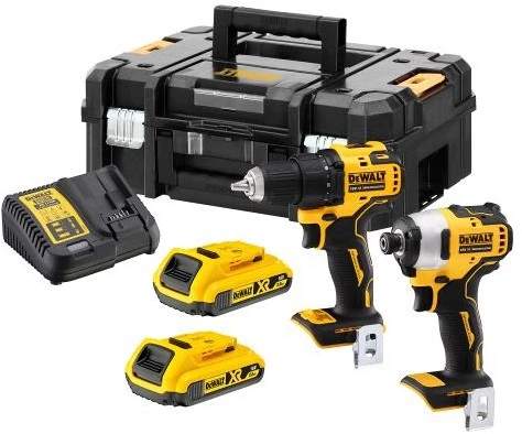 DeWalt Visseuse à Choc Sans Fil DCK2061D2T-QW Pack 18V 2.0Ah Li-Ion - DCD708 Batterie Vis/Perceuse + DCF809 Viss à Chocs 1 DeWalt Visseuse à Choc Sans Fil DCK2061D2T-QW Pack 18V 2.0Ah Li-Ion - DCD708 Batterie Vis/Perceuse + DCF809 Viss à Chocs