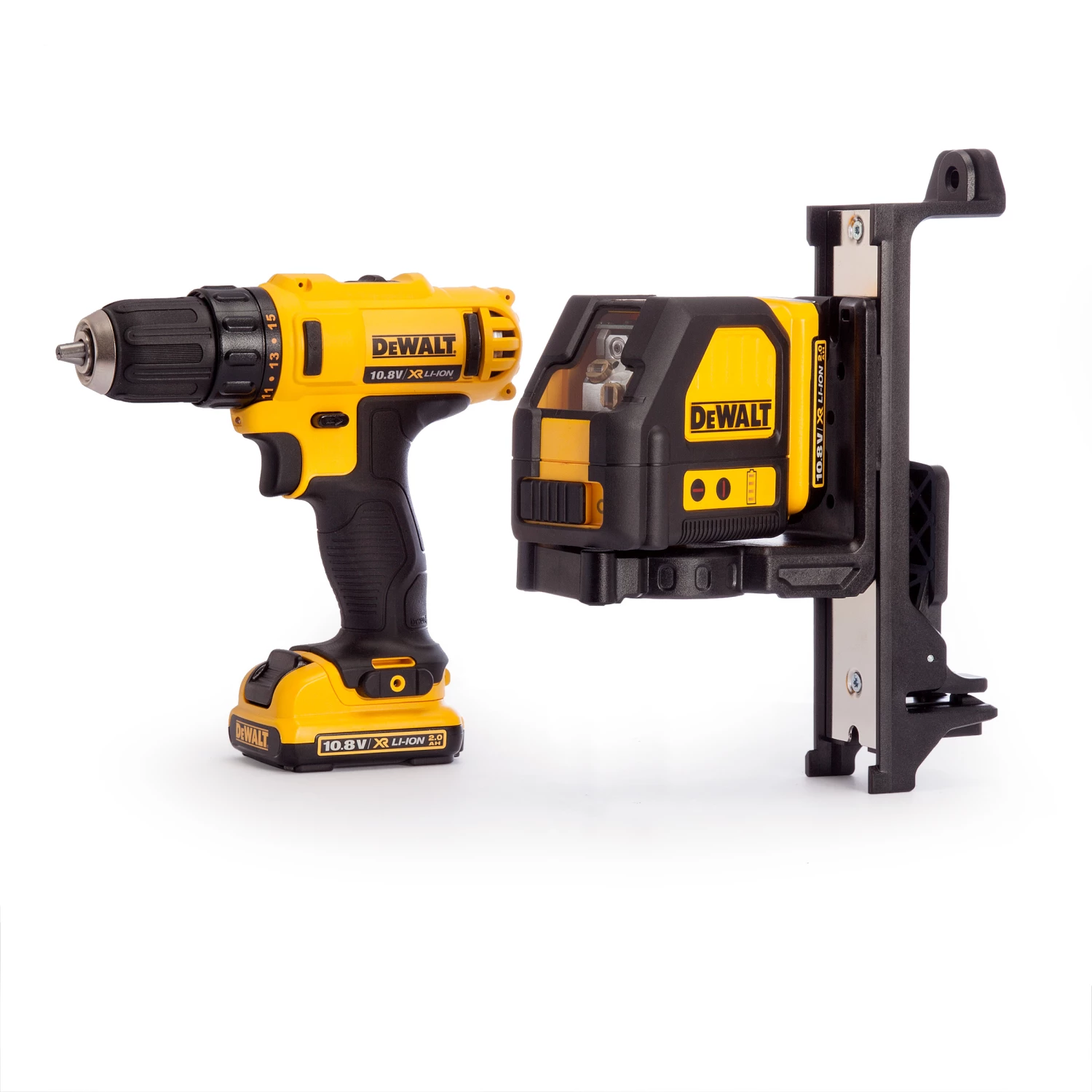 DeWalt DCK215D2T Voordeelset DCD710 Boorschroefmachine + DCE088 Kruislijnlaser 10,8 V 2,0 Ah Li-Ion + 4 Jaar Dealer Garantie! 1 DeWalt DCK215D2T Voordeelset DCD710 Boorschroefmachine + DCE088 Kruislijnlaser 10,8 V 2,0 Ah Li-Ion + 4 Jaar Dealer Garantie!