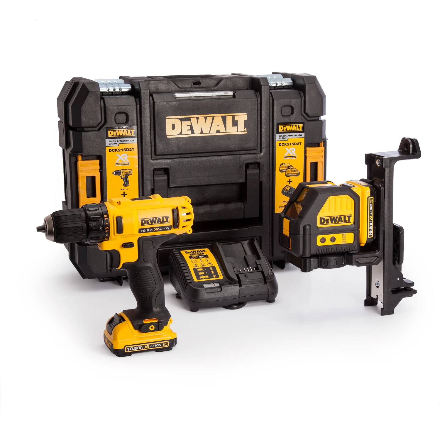 DeWalt DCK215D2T Voordeelset DCD710 Boorschroefmachine + DCE088 Kruislijnlaser 10,8 V 2,0 Ah Li-Ion + 4 Jaar Dealer Garantie! 2 DeWalt DCK215D2T Voordeelset DCD710 Boorschroefmachine + DCE088 Kruislijnlaser 10,8 V 2,0 Ah Li-Ion + 4 Jaar Dealer Garantie! – Image 2