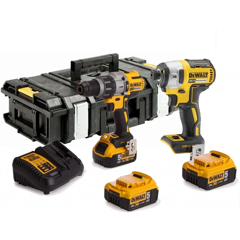 DeWalt Visseuse à Choc Sans Fil DCK276P3-QW Comboset 18V Perceuse à Percussion + Visseuse à Chocs 1 DeWalt Visseuse à Choc Sans Fil DCK276P3-QW Comboset 18V Perceuse à Percussion + Visseuse à Chocs