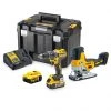 DeWalt DCK298P2T-QW Set - Perceuse Sans Fil DCD791 + Scie Sauteuse DCS335 18V 5.0Ah Li-Ion Dans Une Valise TSTAK