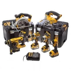 DeWalt Set DCK699M3T Combopack XR 18 Volt 3 X 4.0 Ah Li-Ion - 5 Machines + Lampe Et 2 Valises T-Stak
