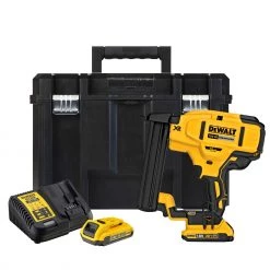 DeWalt Cloueur Sans Fil DCN681D2-QW Agrafeuse 18Ga XR 18V 2Ah Li-ion Brushless - 2 Batteries - Coffret TSTAK